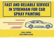 Fast and Reliable Service in Sydenham For Car Spray Painting